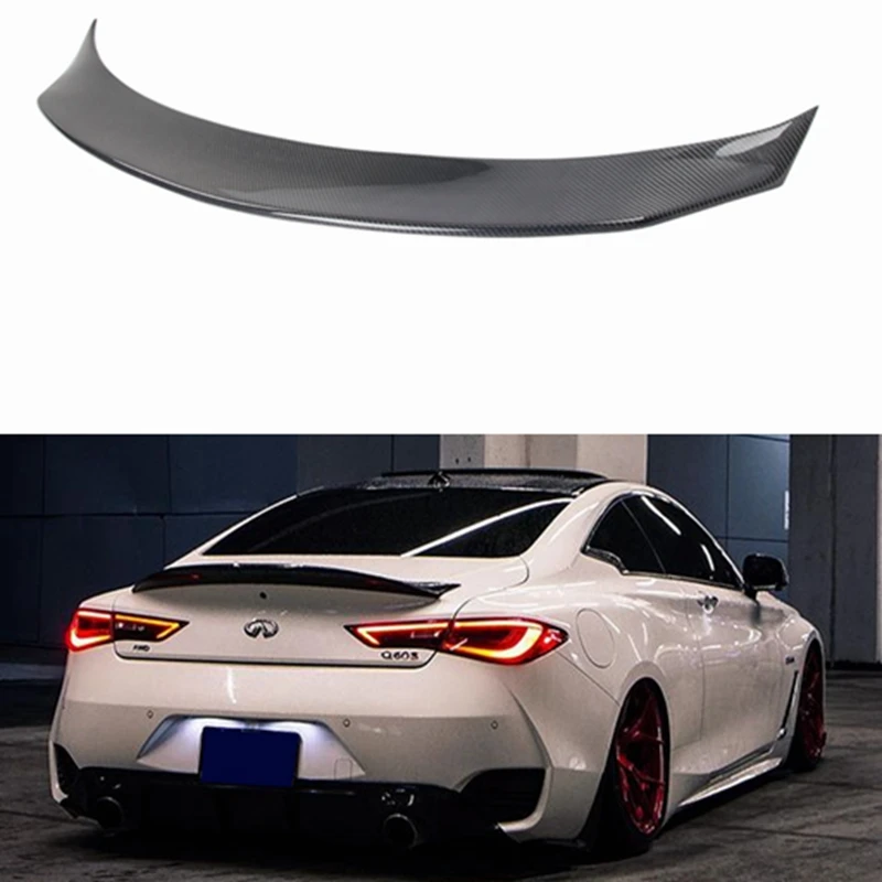 Спойлер для Infiniti Q60 Q60S стиль TC1 высококачественный материал углеродного волокна