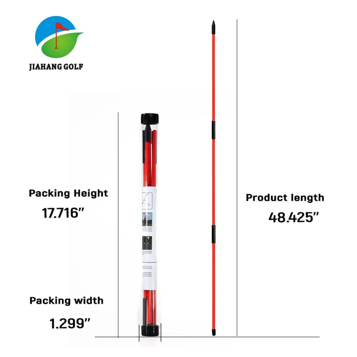 Палочки для выравнивания гольфов-палочки 48 дюймов палочки гольфов 2 упаковки