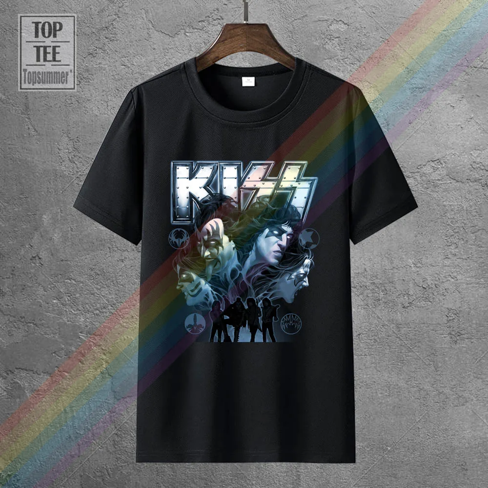 

New Mens Spring Summer Dress Short Sleeve Casual Kiss Band T Shirt