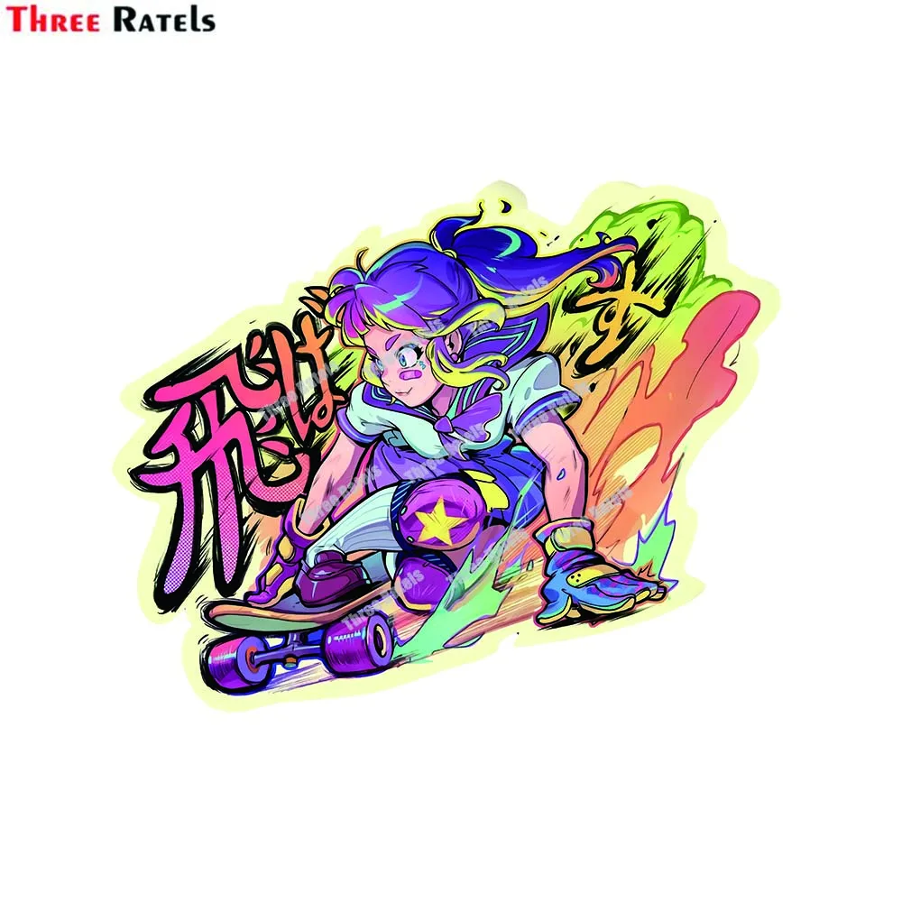 

Three Ratels E166 Tobasu Morning Rush Stickers And Decals For Windshield Sticker Anime Decor Decal