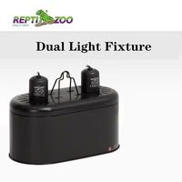 dual reptile light fixture for reptile dome uvb light fixture dual lamp cap combo integration design heat lighting lamp kit