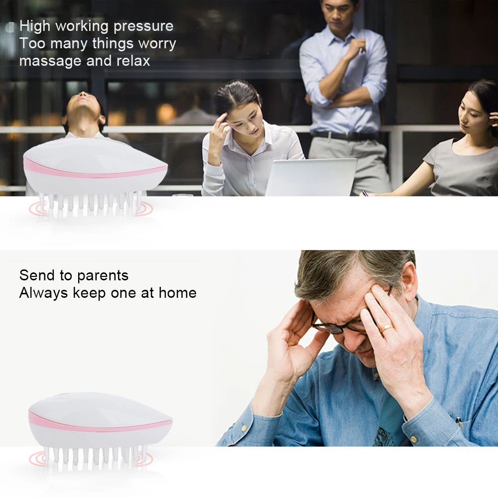 

2020 Relax Electric Massage Comb Beauty Health Travel Home Mini 2 Colors Gift Portable Instrument Hair Massage Comb