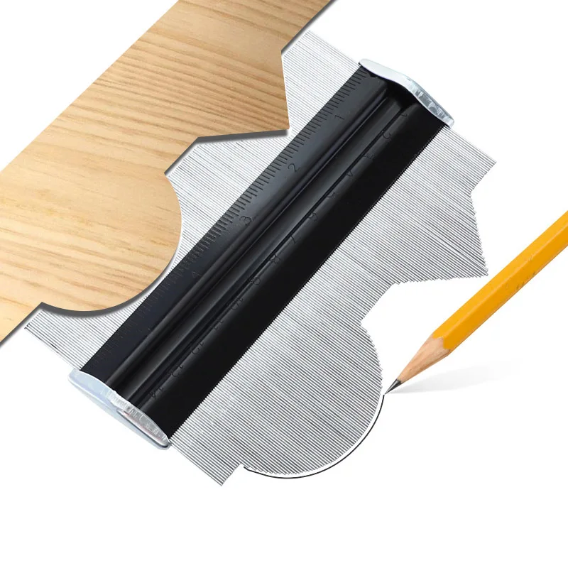 Контурный прибор 2 в 1 для разметки древесины плитки ламината 8/6 дюймов |