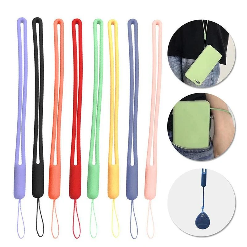 

Universal Mobile Phone Case Lanyard Strap Anti-Lost Liquid Silicone Hanging Wrist Rope for Keyring Multifunctional UDisk Pendant