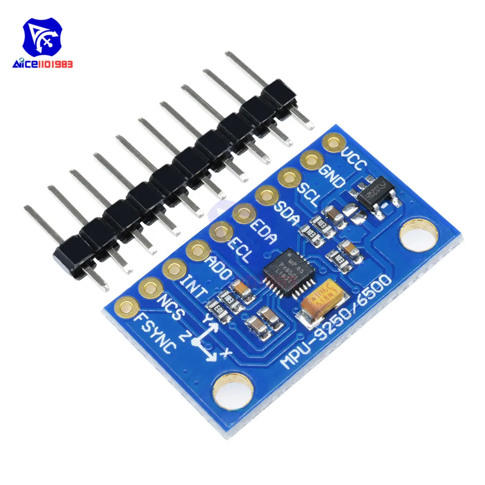 Diymore GY-6500/9250 IIC I2C SPI 6-осевой гироскоп акселерометр сенсорный модуль для Arduino