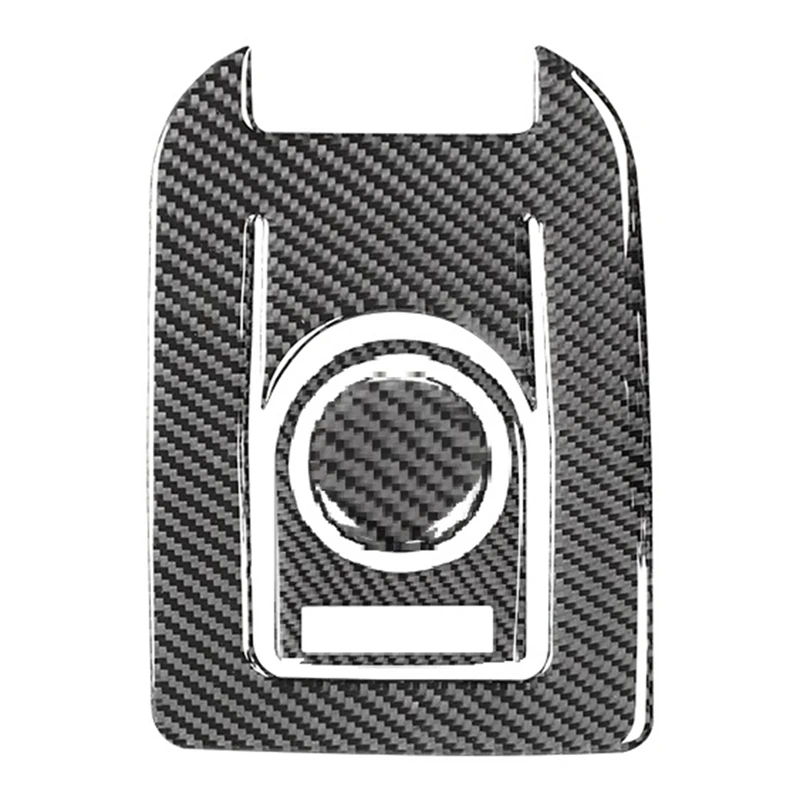 

Carbon Fiber Gear Shift Knob Frame Cover Trim Interior Accessories for Land Rover Discovery Sport 2015-2019