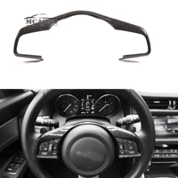 real carbon fiber steering wheel cover trim fit for jaguar xe xf f pace 2016 19