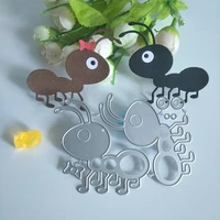 new 2 beautiful and lovely ants cutting dies diy scrapbook embossed card making photo album decoration handmade craft