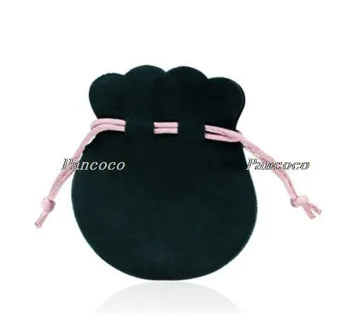 

1pcs Pink Ribbon Flannel Bag Pouch For Women Charm Bead Ring Earring Necklace Gift Fashion Jewelry