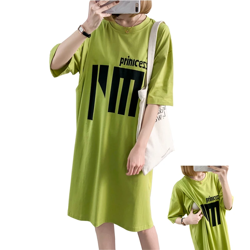 Летнее платье большого размера 3XL с надписью Одежда для беременных одежда