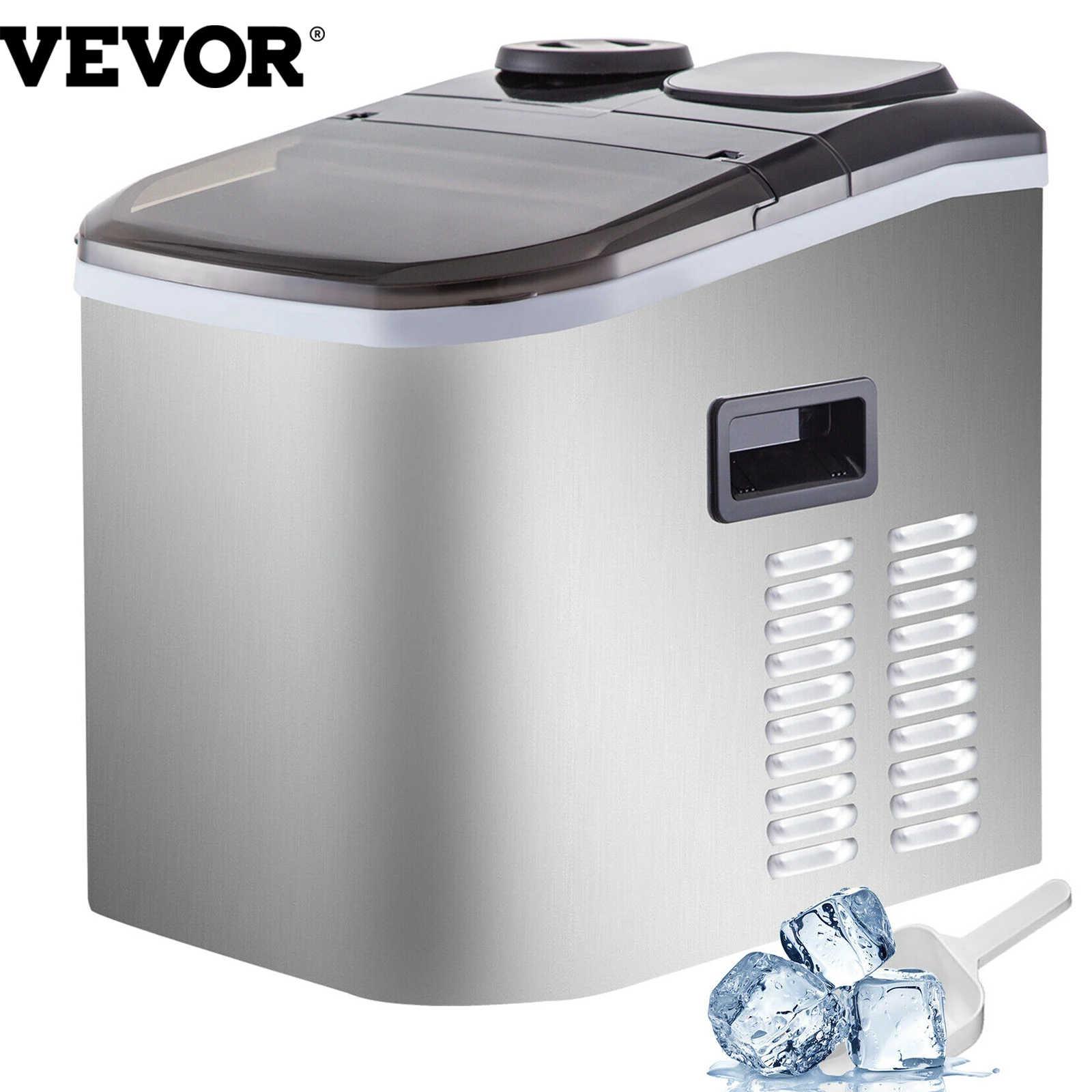 VEVOR 12/18 KG/STD Eis Maschine Elektrische Generator Kühler Mini Ice Cube Maker Chopper Küche Appliance für Bars Restaurants hotels