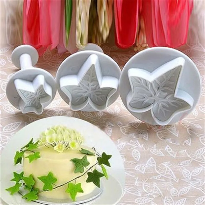 VOGVIGO 3 шт./компл. узор в виде кленового листа Форма Fondant (сахарная) печенья