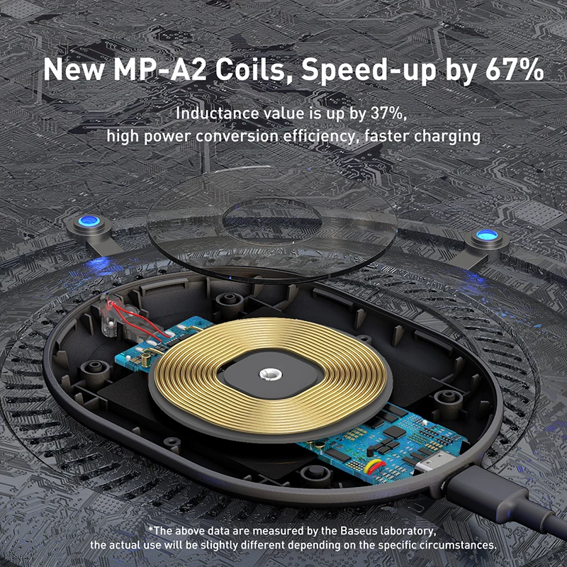 Беспроводное зарядное устройство из Baseus кожи для iPhone 11 Pro Xs Max Xr X 8 Plus настольное