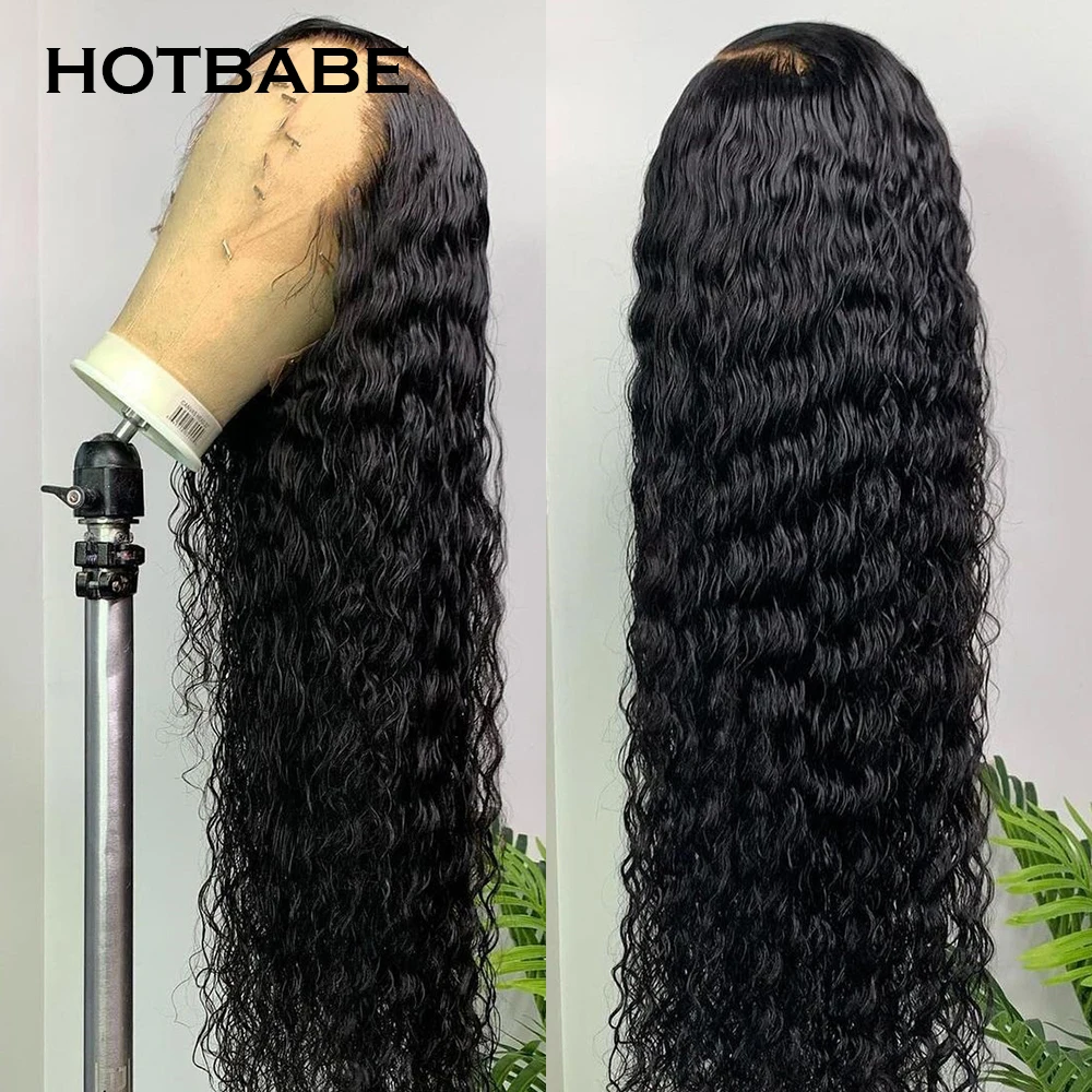 Water Wave Lace Front Wigs 30 Inch 13x4 Full Lace Front Human Hair Wigs For Women Deep Wave Lace Frontal Wig Brazilian Hair Wig