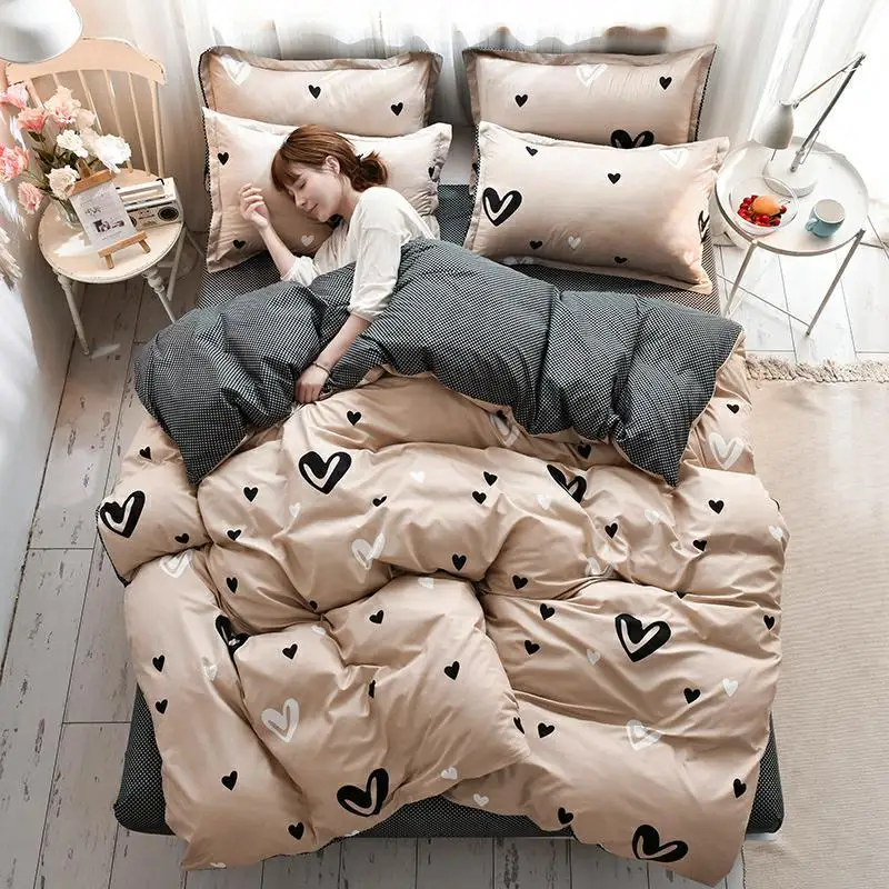 

45Girl Boy Kid Bed Cover Set Cartoon Duvet Cover Adult Child Bed Sheets And Pillowcases Comforter Bedding Set 2TJ-61005