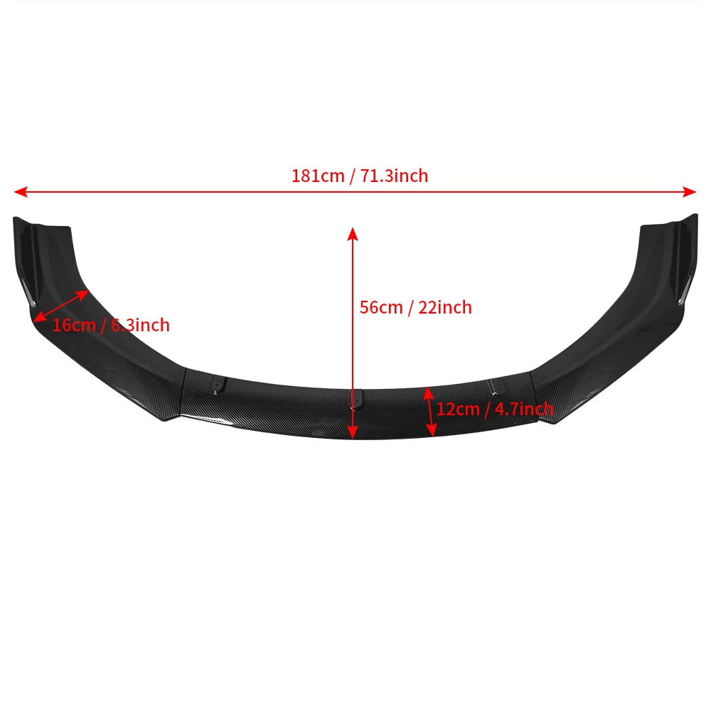 Автомобильный передний бампер распределитель губ универсальный спойлер