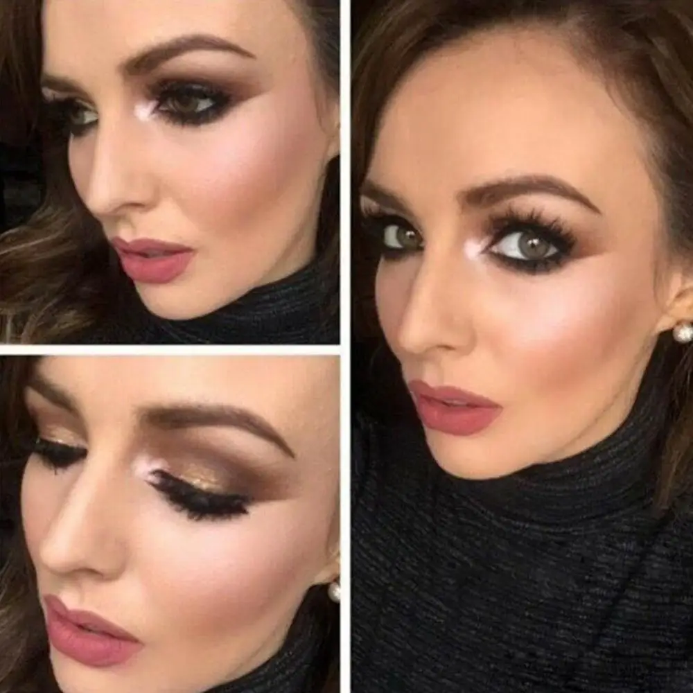 Красота глазурованный мерцающий хайлайтер палитра лица блеск для контурного