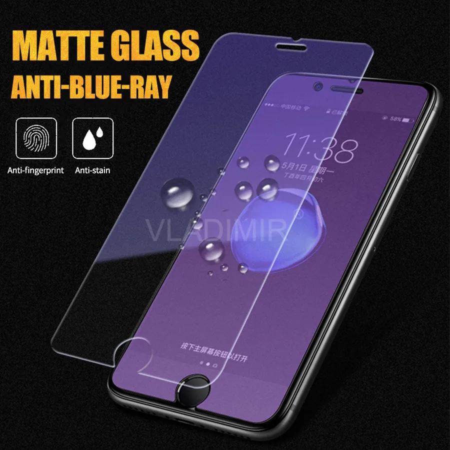 Матовое Защитное стекло для IPhone 12 Pro Max Mini 11 SE X XS XR 8 7 6 6s Plus | Мобильные телефоны и