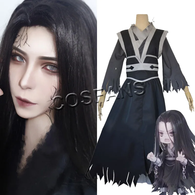 

Костюм для косплея Вэнь Нин, аниме Grandmaster of Demonic Culture, костюм для косплея Вэнь Нин, костюмы МО дао ЦЗУ Ши, парик, обувь