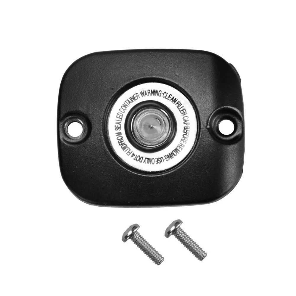 МОТОЦИКЛ хром черный главный тормозной цилиндр для переднего колеса Крышка Harley