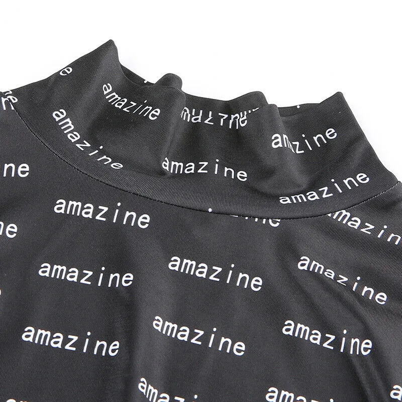 Лидер продаж женские чарующие боди с высоким воротником комбинезон длинными