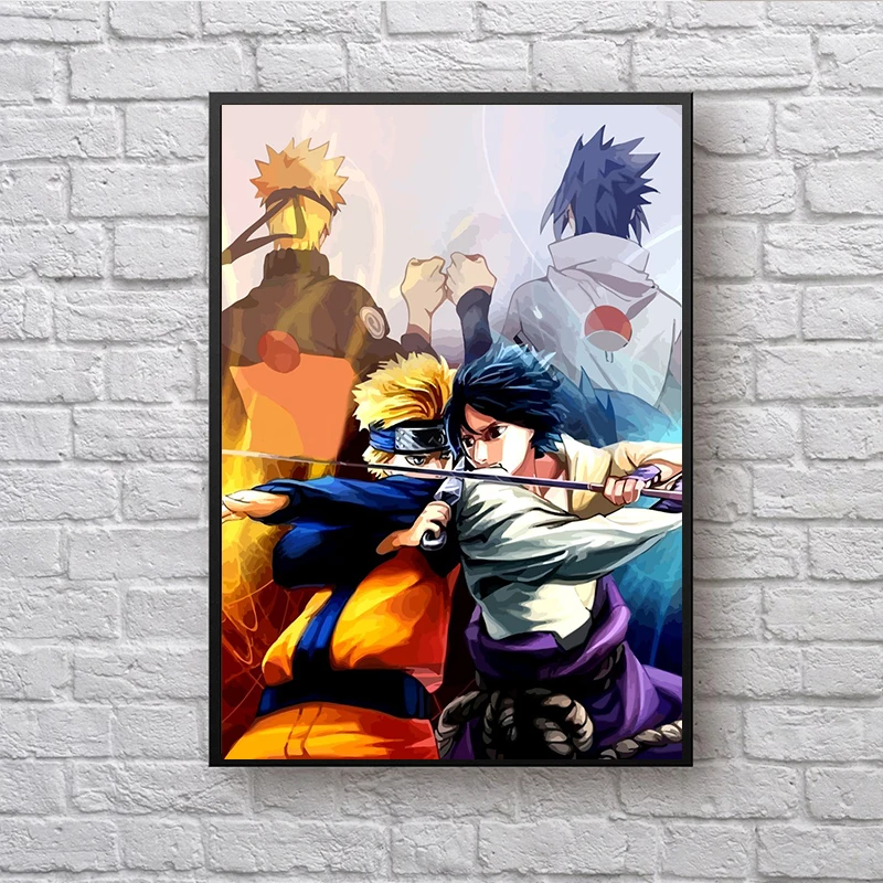 Японское аниме фотообои и принты Sasuke Itachi настенная живопись на холсте мебель в