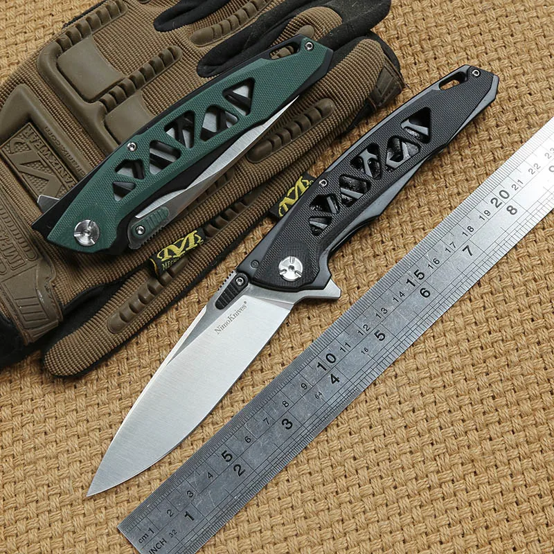 

Nimoknives YGGDRASIL Flipper Folding knife G10 handle 440C blade Ball bearig camping hunting outdoor survival Knives edc tools