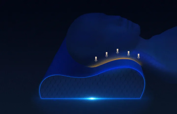 Xiaomi 8H прохладное ощущение медленного восстановления памяти хлопковая Подушка H1 супер мягкая Антибактериальная подушка для поддержки шеи