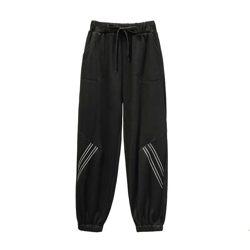 

JMPRS Pure Cotton Wome Sweat Pants Plus Size Loose Joggers Pocket Ladies Streetwear Casual Spring Harajuku Ankle-Length Pants