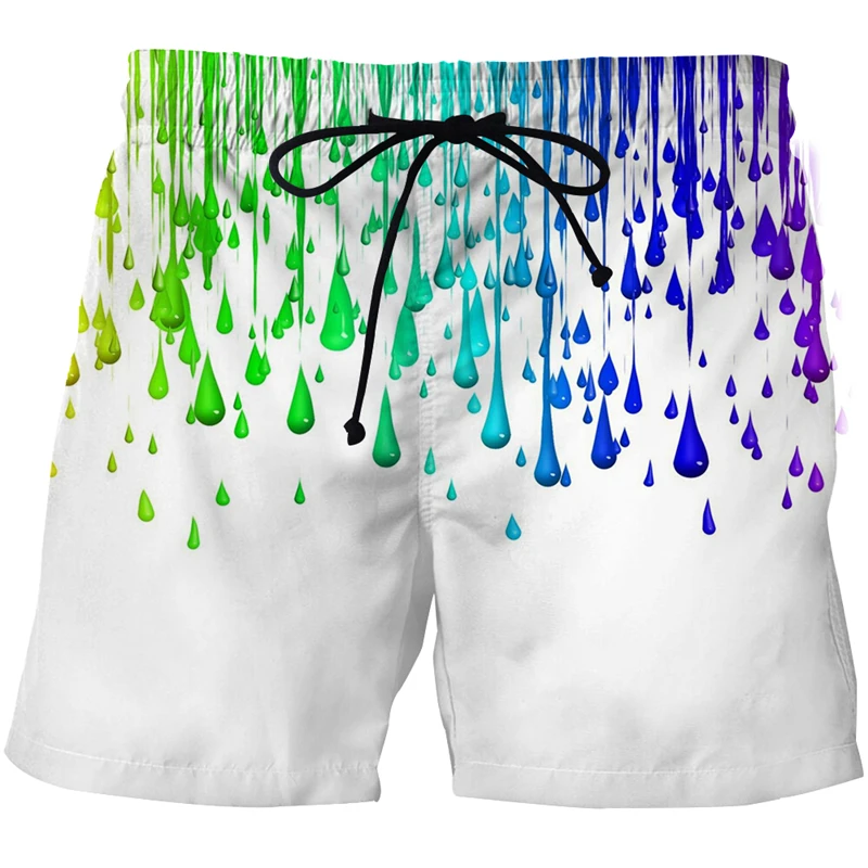 

3D Men's Art Graffiti Beach shorts Men casual sports pants Harajuku oversized shorts Summer fun swim shorts Bermuda surf shorts