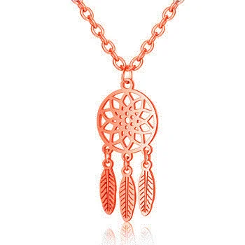 Индийский стальной титановый Ловец снов ожерелье для женщин модные ювелирные