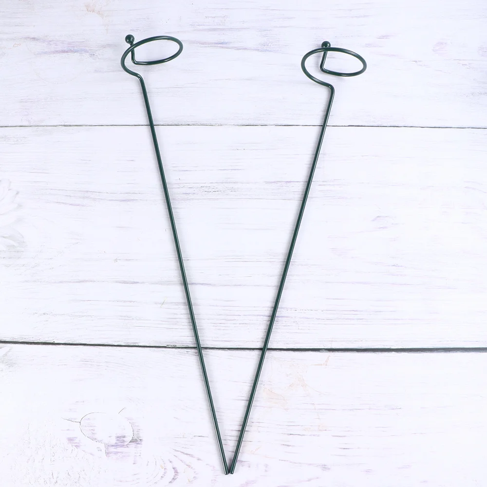 

2PCS Metal Flowerpot Support Holder Gardening Plant Stand Household Potted Stents for Home Store (Green)