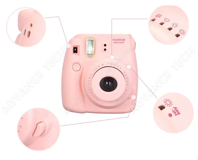 Оригинальная камера моментальной печати Kumamon Fuji Fujifilm Instax Mini 8, обычная съемка снимков