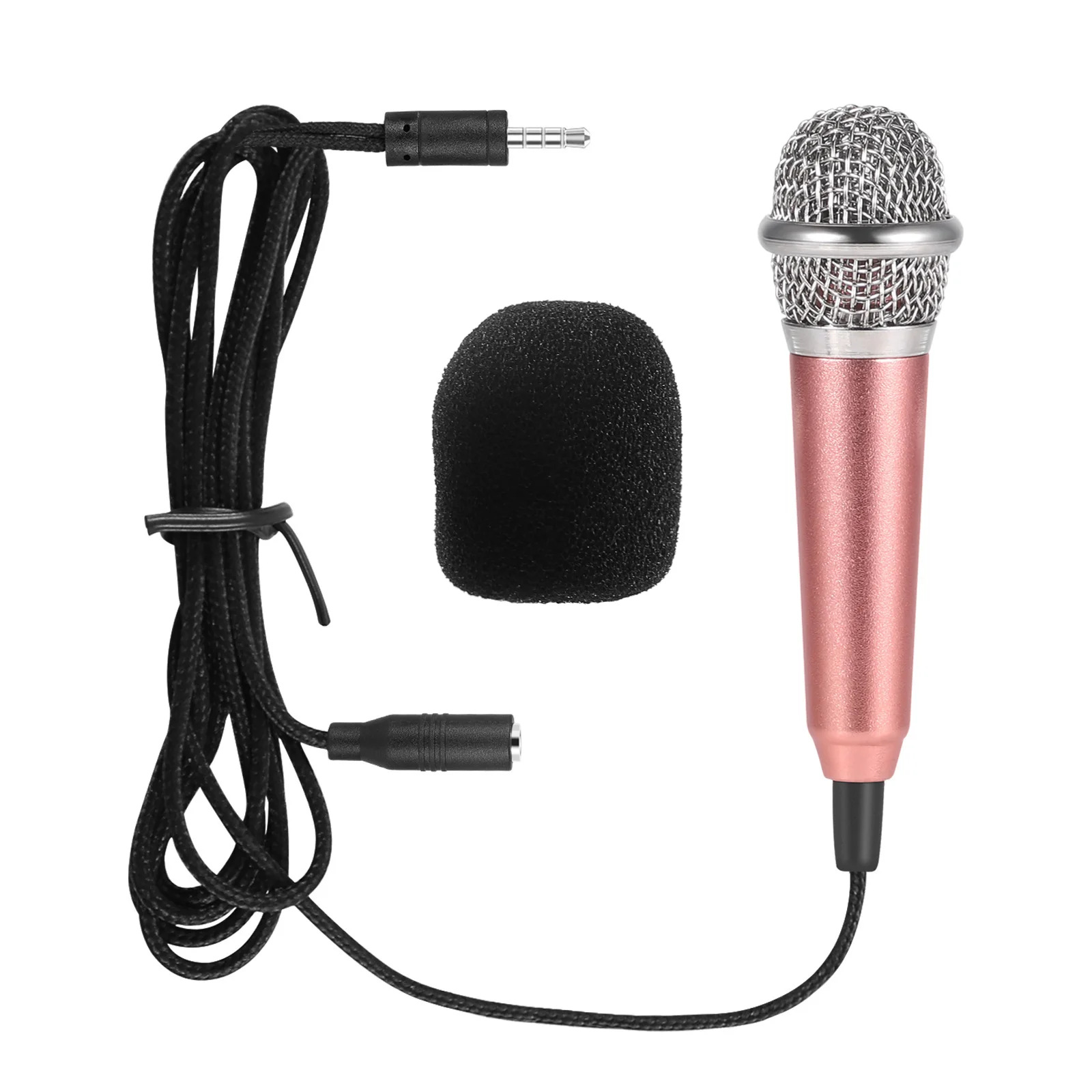 

3.5mm Stereo Studio Portable Mini Speech Mic Audio Microphone Smart Phone Laptop PC Desktop Accessories For Singer