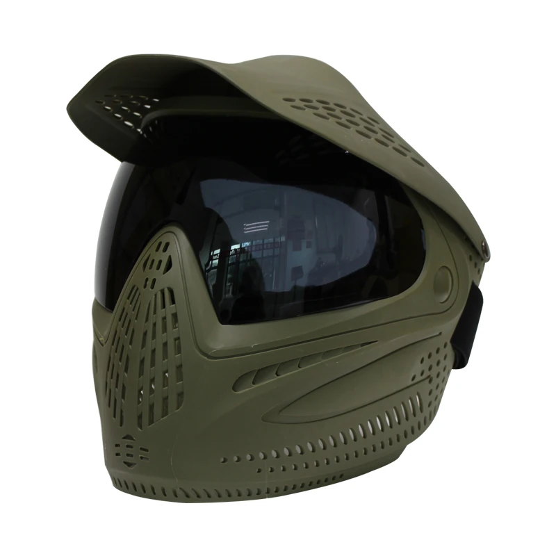 HPAT страйкбольная пейнтбольная маска с козырьком и термолинзой I4|paintball mask i4|i4 maskdye |