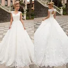 Свадебное платье в стиле бохо, с V-образным вырезом и кружевной аппликацией, для пляжа, в стиле бохо, 2021