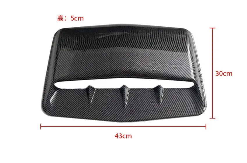 

Car Hood Scoop Cover Carbon Fiber Decorative Air Exterior General Outlet