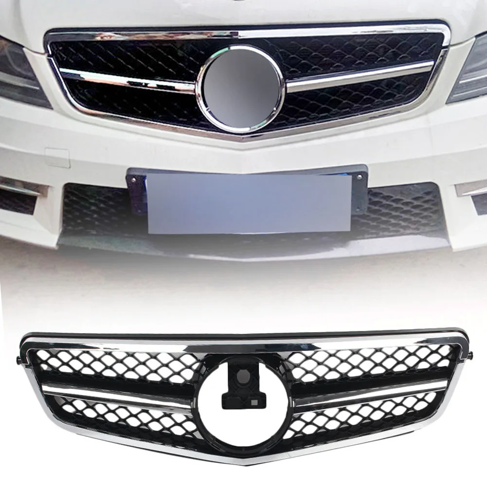 Автомобильная решетка гриль для Mercedes Benz W204 C Class C180 C200 C260 C63 2007 2008 2009 2010 2011 2012 2013 2014 с