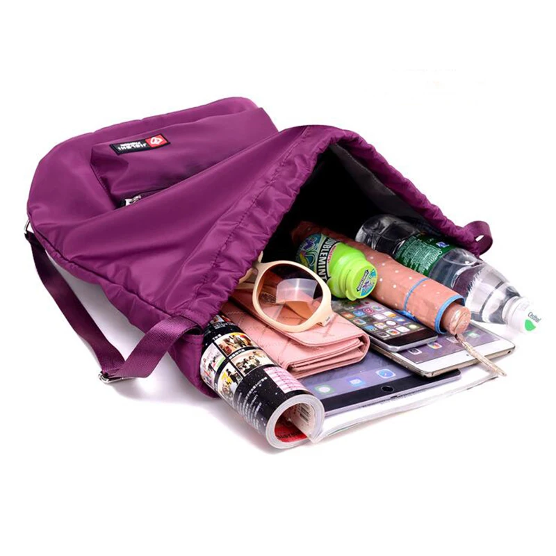 

IKSNAIL Waterproof Gym Bag Women Girls Sports Bag Travel Drawstring Bag Outdoor Bag Backpack for Training Swimming Fitness Bags