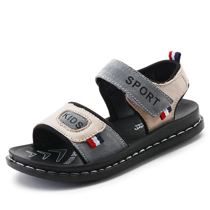

2021 summer new children's leather beach shoes casual boys' sandals