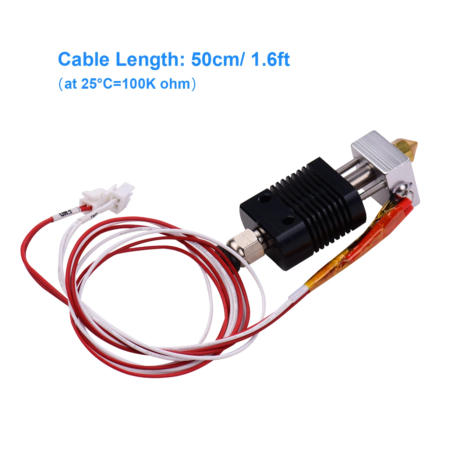 Комплект экструдера для 3D принтера Hotend цельнометаллический комплект с насадкой 0