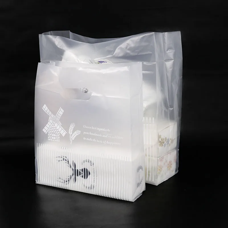 50pcs Thank You Plastic Transparent Gift Bags Clothing Storage Shopping Bag with Handles Food Packaging Party Supplies Deco | Дом и сад
