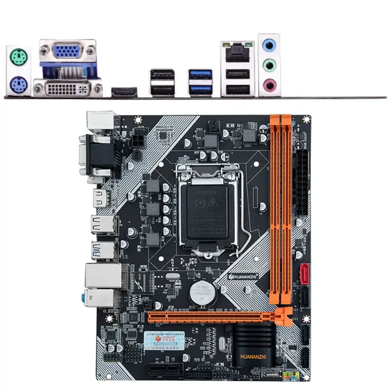 Huananzhi B75 настольная материнская плата LGA1155 для i3 i5 i7 cpu поддержка памяти ddr3