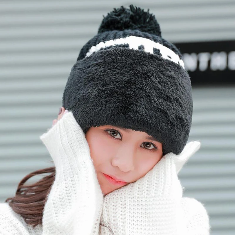 

2021 Winter Hats for Men Woman Beanies Knitted Solid Cute Hat Girls Autumn Female Beanie Caps Warmer Bonnet Ladies Casual Cap