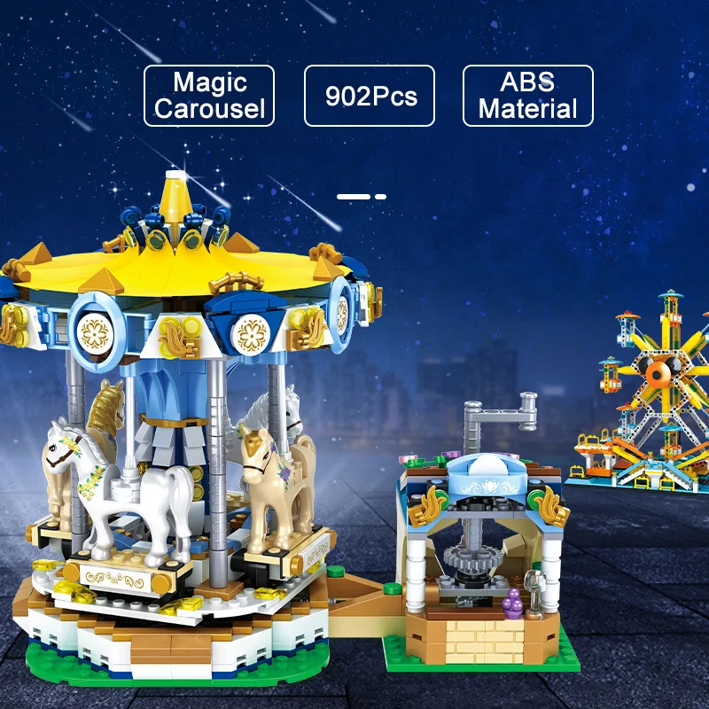 Серия Creator 902 шт. веселый парк развлечений модель строительные блоки городские