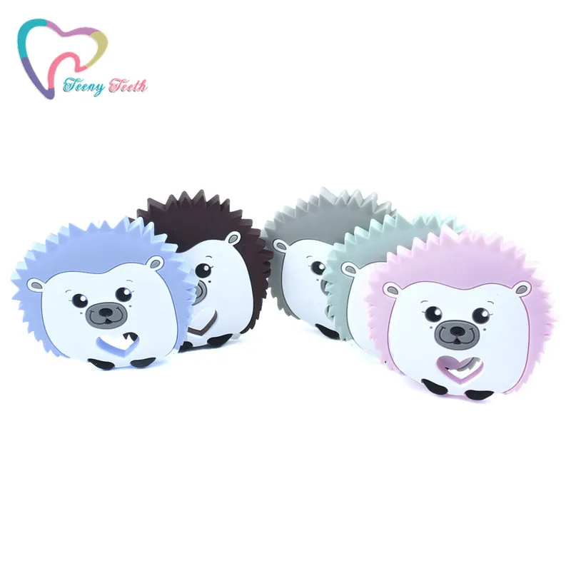 10 шт. 5 видов цветов ежик Силиконовые Детские Прорезыватели грызуны игрушки