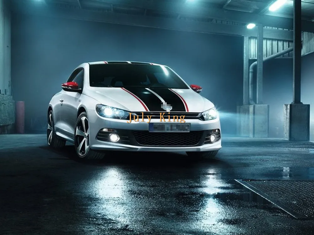 July King светодиодный чехол для дневных ходовых огней для VW scirocco 2008-14, Белый DRL+ Ice Blue Night DRL+ желтый стример поворотников