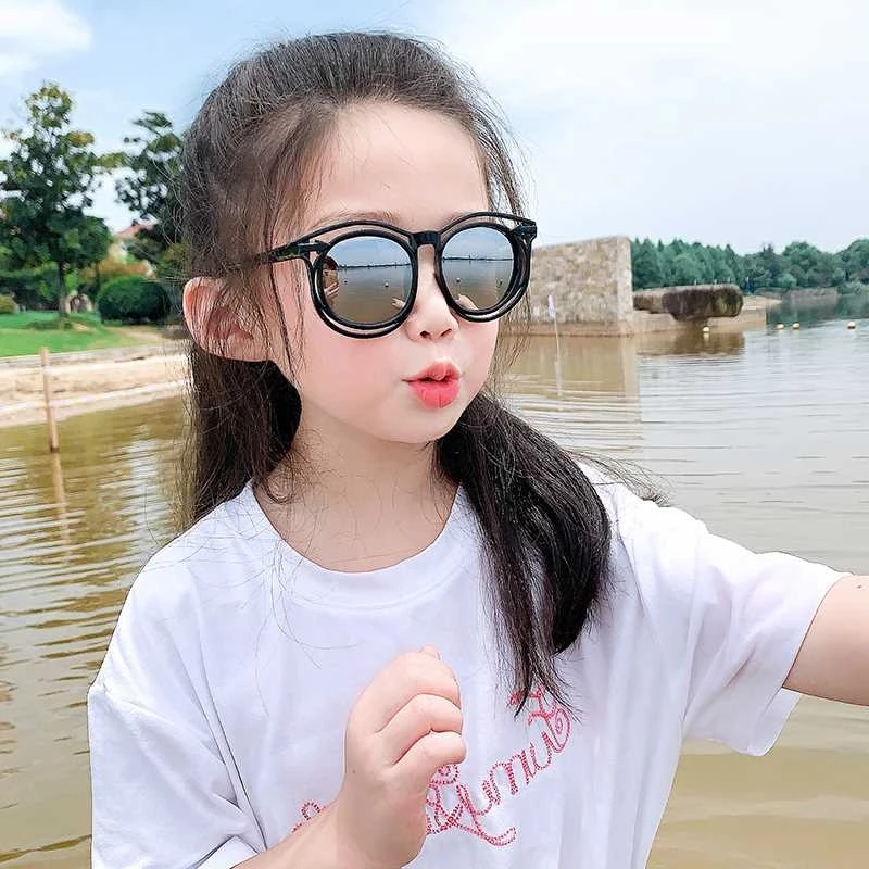 

Hong Kong Style Kid's Eyewear Sunglasses Korean Style Trendy Fashionable Man Little Kid Girls' Baby UV Protection Fashion