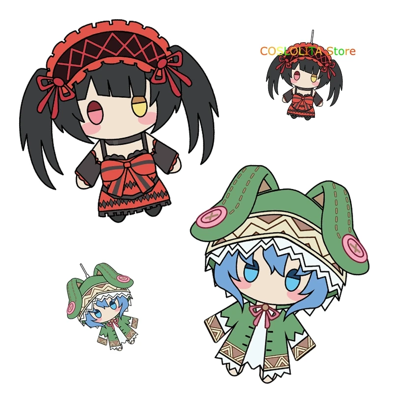 

Anime DATE A LIVE Himekawa Yoshino Cute Doll Plush Pillow Cartoon Tokisaki Kurumi Keychain Toys Pendant Cushion Key rings Gifts