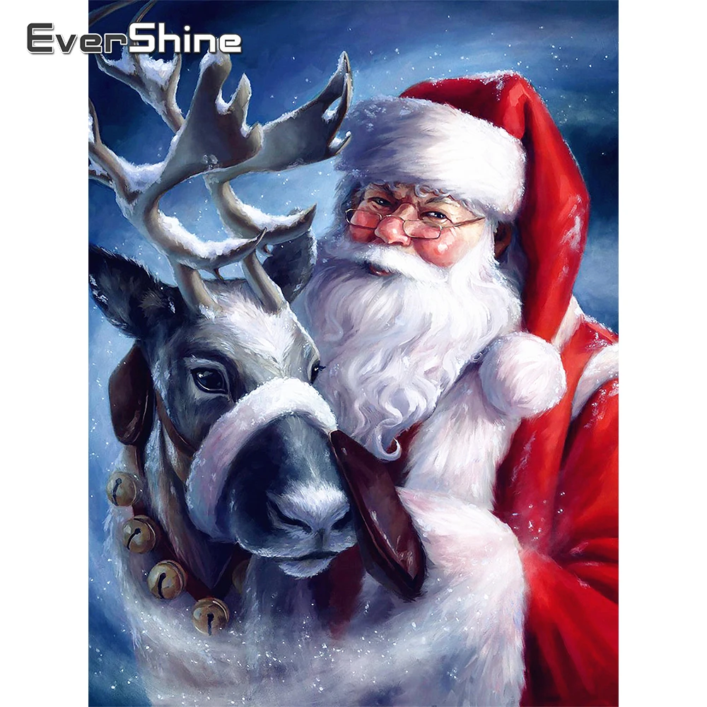 

Алмазная вышивка EverShine, квадратная мозаика в виде Санта-Клауса